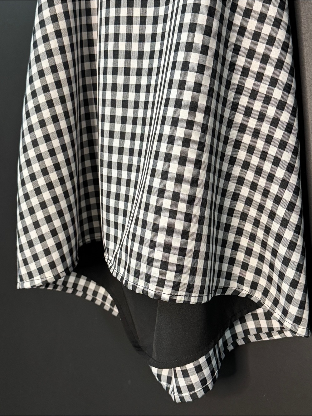 More To Come - Bethanie Puff Sleeve Mini Dress XS - NWOT - Gingham Cutout - Picture 6 of 7